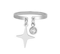 Bagues d ' ouverture en forme d ' étoile géométrique, bijoux à main, Texture en alliage de doigt, adapté amateurs de mode, réglable