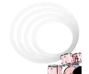 Bagues d'amortissement - Accessoires pour batterie Remo et percussions - batterie portable, Peau tambour Tom Tom, silencieux, amortisseur tambour film Woyufen