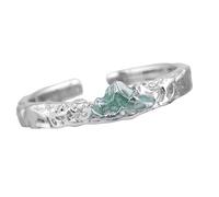 Bagues de Couple d ' engagement d ' amour, modèles de mer de montagne et accessoire de doigt de taille réglable, bijoux faits à la main