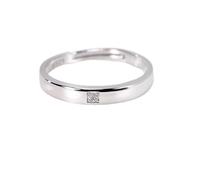 Bagues De Couple Pour Femmes Et Hommes En Argent Sterling 925, Alliance Réglable, Promesse D'Éternité, Alliance Pour Elle Et Lui, Bijoux Tendance, Cadeau Avec Une Bague En Zircone
