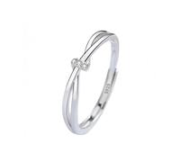 Bagues De Couple Pour Femmes Et Hommes En Argent Sterling 925 Avec Cristal, Alliance Réglable, Promesse D'Éternité Pour Elle Et Lui, Alliance Croisée, Bijoux Tendance, Cadeau, Bague Fine