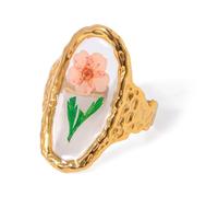 Bagues de déclaration à fleurs réglables, bijoux élégants, breloque, fleur moderne et sophistiquée, parure ouverte réglable