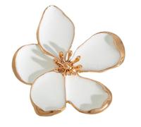 Bagues de déclaration uniques avec de grandes perles, bijoux de doigt en forme de fleur pour femmes élégantes, accessoires de fête de mariage accrocheurs, d ' anniversaire