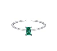 Bagues De Fiançailles En Argent 925 Avec Pierre De Naissance, Ajustables, Fines Et Empilables, Pour Mariage, Taille Carrée, Pierres Précieuses Naturelles, Pour Femmes Et Filles, Bijoux Cadeaux Av