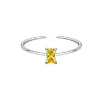 Bagues De Fiançailles En Argent 925 Avec Pierre De Naissance, Ajustables, Fines Et Empilables, Taille Carrée, Pierres Précieuses Naturelles, Pour Femmes Et Filles, Bijoux Cadeaux Avec Boîte, Nov