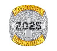 Bagues de football Fantasy 2025 Objets de collection for la fête des pères Bagues de championnat Bague de championnat à exposer(11)