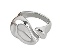 Bagues de geste vintage en forme d'étoile pour homme et femme - Style punk gothique - Zircon rétro croisé - Bijoux d'amour en forme de cœur - Zircon rétro croisé, taille unique, Comme décrit, Comme