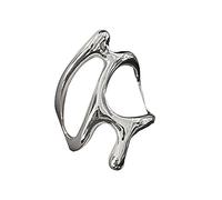 Bagues de geste vintage en forme d'étoile pour homme et femme - Style punk gothique - Zircon rétro croisé - Bijoux d'amour en forme de cœur - Zircon rétro croisé, taille unique, Comme décrit, Comme