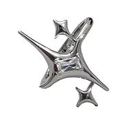 Bagues de geste vintage en forme d'étoile pour homme et femme - Style punk gothique - Zircon rétro croisé - Bijoux d'amour en forme de cœur - Zircon rétro croisé, taille unique, Comme décrit, Comme