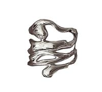 Bagues de geste vintage en forme d'étoile pour homme et femme - Style punk gothique - Zircon rétro croisé - Bijoux d'amour en forme de cœur - Zircon rétro croisé, taille unique, Comme décrit, Comme