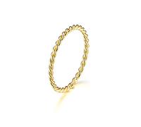 Bagues de phalange en argent sterling pour femme avec corde fine, anneaux empilables pour l'index rose, le majeur, le pouce - Taille au choix