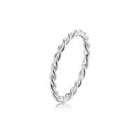 Bagues de phalange en argent sterling pour femme avec corde fine, anneaux empilables pour l'index rose, le majeur, le pouce - Taille au choix