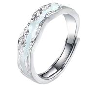 Bagues de promesse pour couples - Bagues de fiançailles romantiques pour couples, bagues en cuivre pour femmes, bagues en cuivre, bijoux phosphorescents, alliances, bagues de promesse, bagues de