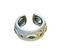 Bagues de rencontre délicates Bagues d ' ouverture en pierre vintage Bijoux de doigt Texture en alliage Convient pour un usage décontracté et formel Attraper des bijoux de doigt Convient pour un usage