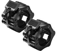 Bagues de Serrage Noir 2 Pièces 50mm Collier de Blocage Bague Stop Disque Musculation pour Haltère Haltérophilie Musculation