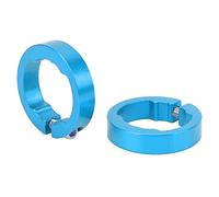 Bagues de Serrage pour Poignées de Vélo, 2 Embouts de Guidon de Vélo en Alliage D'aluminium pour Guidon de Vélo de 22,2 Mm(Bleu)