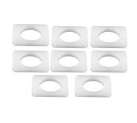 Bagues de siège Z3, bagues de bagues de Rail de siège ABS de Voiture 8 pièces Blanches adaptées pour Z3 E36 E37 E38