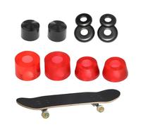 Bagues de skateboard - Ensemble remplacement rigide avec coupelles pivotantes, amortisseurs | Pièces planche à roulettes Performance pour les débutants en entraînement patinage artistique des