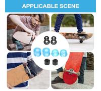 Bagues de Skateboard,Pièces de Rechange de 16 mm de Diamètre,Jeu De Bushings De Truck Pour Planches À Roulettes À Quatre Roues | Pour Skate De Rue Cruiser Entraînement Compétition Patinage Skateboarde