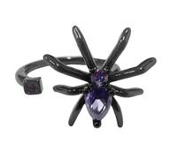 Bagues de styles Punk uniques en toile d ' araignée, bijoux réglables Vintage avec décoration en Zircon, d ' halloween, bijoux gothiques d ' halloween réglables