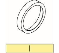 Bagues décoratives Ideal Standard A860865AA avec symbole froid/chaud, chromées