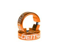 Bagues deity grip clamps aluminium orange
