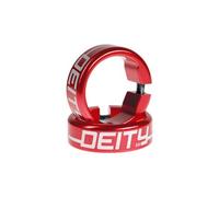 Bagues deity grip clamps aluminium rouge