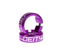 Bagues deity grip clamps aluminium violet