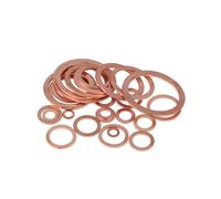 Bagues d'étanchéité en cuivre, Joints de rondelle en cuivre, bagues d'espacement à joint plat, M5-M24, 10/50 pièces(M14x20x1.5mm,50PCS)