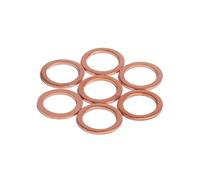 Bagues d'étanchéité en cuivre, Rondelle plate en cuivre, joint d'étanchéité M5 à M24, paquet de 5 10 20 pièces(M12x18x1.5mm,10 pcs)