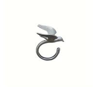 Bagues d'oiseaux sauvages symbolisant les libertés avec détails complexes pour les amateurs de nature, bijoux en alliage pour oiseaux artistiques pour accessoires de mode