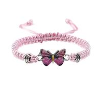 Bagues d'oreilles pour filles pour bracelets papillon réglables pour femmes, bracelets à breloques papillon mignons, petites boucles d'oreilles créoles pour femmes, taille unique, Câble métallique