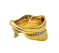 Bagues élégantes avec finition métallique, rétro Regals, esthétique, détails délicats, polyvalent, bijoux, anneaux en forme de feuille, alliage texturé, polyvalent