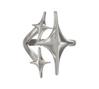 Bagues élégantes en alliage avec inspiration étoilée pour femme tendance à porter au quotidien, idée cadeau de fête, accessoire de fête, Comme décrit, Produit conforme à la description.