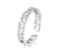 Bagues Empilables En Argent Sterling 925 Avec Cœur Pour Femme, Bague De Déclaration D'amour Pour La Saint-valentin