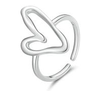 Bagues Empilables En Argent Sterling 925 Avec Cœur Pour Femme, Bague De Déclaration D'amour Pour La Saint-valentin