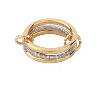 Bagues Empilables pour Femmes, Or et Argent 3 Anneaux Entrelacés Bijoux Tendance et Personnalisés pour Femmes (Taille 10)