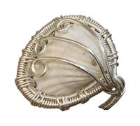Bagues empilables sur le thème de avec détail de coquillage, bijoux à ouverture réglable, adaptés à diverses occasions, anneaux en coquillage, bijoux de déclaration réglables vintage