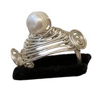 Bagues empilables sur le thème de avec détail de coquillage, bijoux à ouverture réglable, adaptés à diverses occasions, anneaux en coquillage, bijoux de déclaration réglables vintage