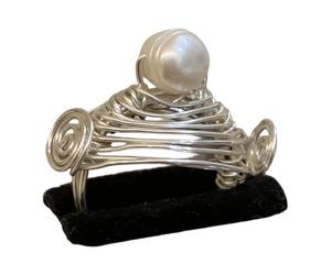 Bagues empilables sur le thème de avec détail de coquillage, bijoux à ouverture réglable, adaptés à diverses occasions, anneaux en coquillage, bijoux de déclaration réglables vintage