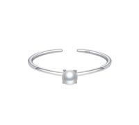 Bagues En Argent 925 Avec Pierre De Naissance Pour Femmes Et Filles. Bague Délicate Empilable Avec Pierre Précieuse Naturelle Taillée. Alliance De Fiançailles, Ajustable Et Ouverte. Argent (Juin