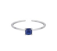 Bagues En Argent 925 Avec Pierre De Naissance Pour Femmes Et Filles. Bague Délicate Et Empilable, Taille Pierre Précieuse Naturelle, Promesse, Fiançailles, Alliance, Réglable, Ouverte, Argent (S