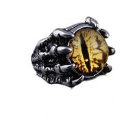 Bagues en forme d ' oeil de démon patte de loup, anneaux d ' ouverture réglables, bijoux de doigt accrocheurs adaptés vêtements de fête quotidiens en alliage