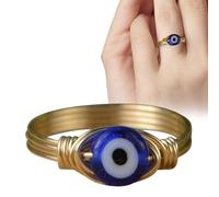 Bagues en forme de globe oculaire pour homme - Bague œil de démon, bague argentée