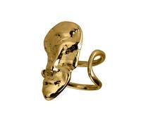 Bagues en or pour femme S925 Argent sterling Conception géométrique de face ajustable Bijoux vintage de mode hypoallergéniques non ternissants pour les fêtes de tous les jours Or