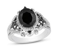 Bagues en pierre naturelle pour femme - Bague solitaire pour femme - 1 bague pour femme - Tailles 6 à 11 - Ensemble de bijoux en pierre ovale, 6, Métal, Aucune pierre précieuse