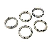 Bagues en pierres uniques - Bijoux de mode faits main pour une vie en pleine conscience et un style personnel (Dalmatian Jasper (Jaspe Dalmatien))