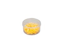 Bagues en plastique pigeons Natural Jaune 8 mm
