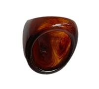 Bagues en résine élégantes de couleur café, bagues en résine marron robuste, bijoux idéales pour les collections de bijoux personnalisées, accessoire