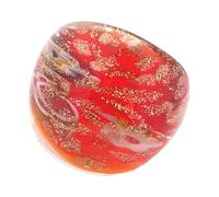 Bagues en verre à la mode avec motifs ethniques et accessoire de bijoux de doigt en doré pour les fêtes et les événements festifs, Styles ethniques